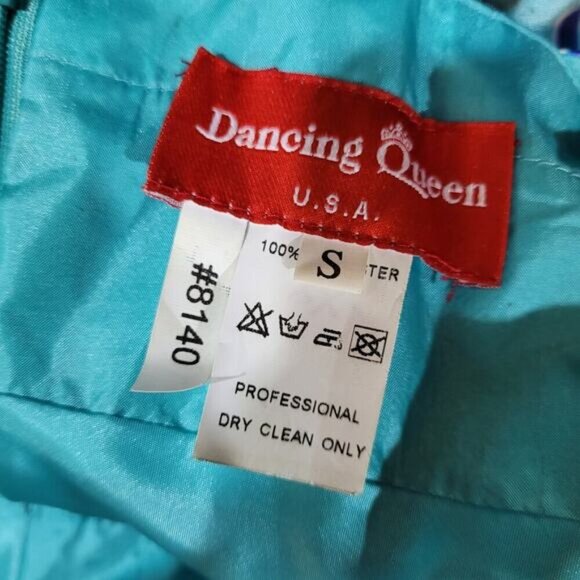 Vintage Dancing Queen U.S.A. Prom Evening‎ Dress - Size Small - Picture 8 of 8